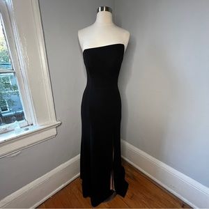 COPY - BLACK SLIT GOWN